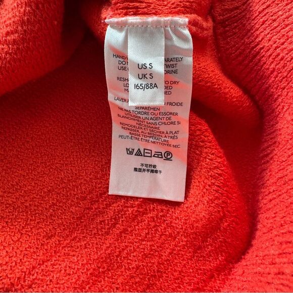 Free People Tomato Red Ottoman Slouchy Tunic Sweater Size Small - Picture 7 of 8